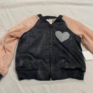 Jenna & Jessie 4 lightweight bomber zip jacket